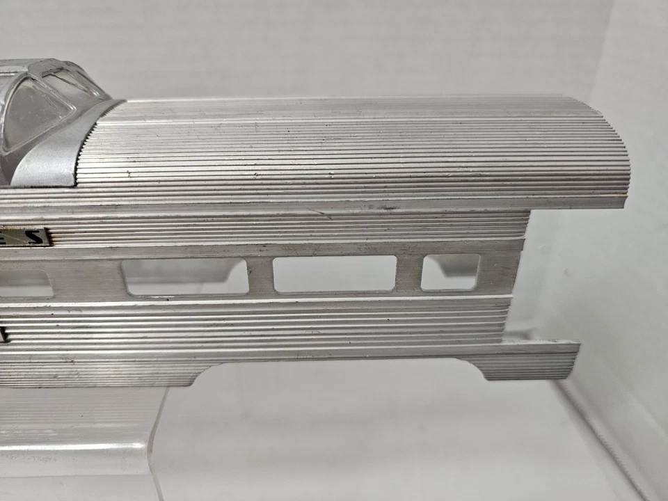 Lionel O Postwar 2532 Aluminum Vista Dome Silver Range - Shell ONLY - Image 4 of 4