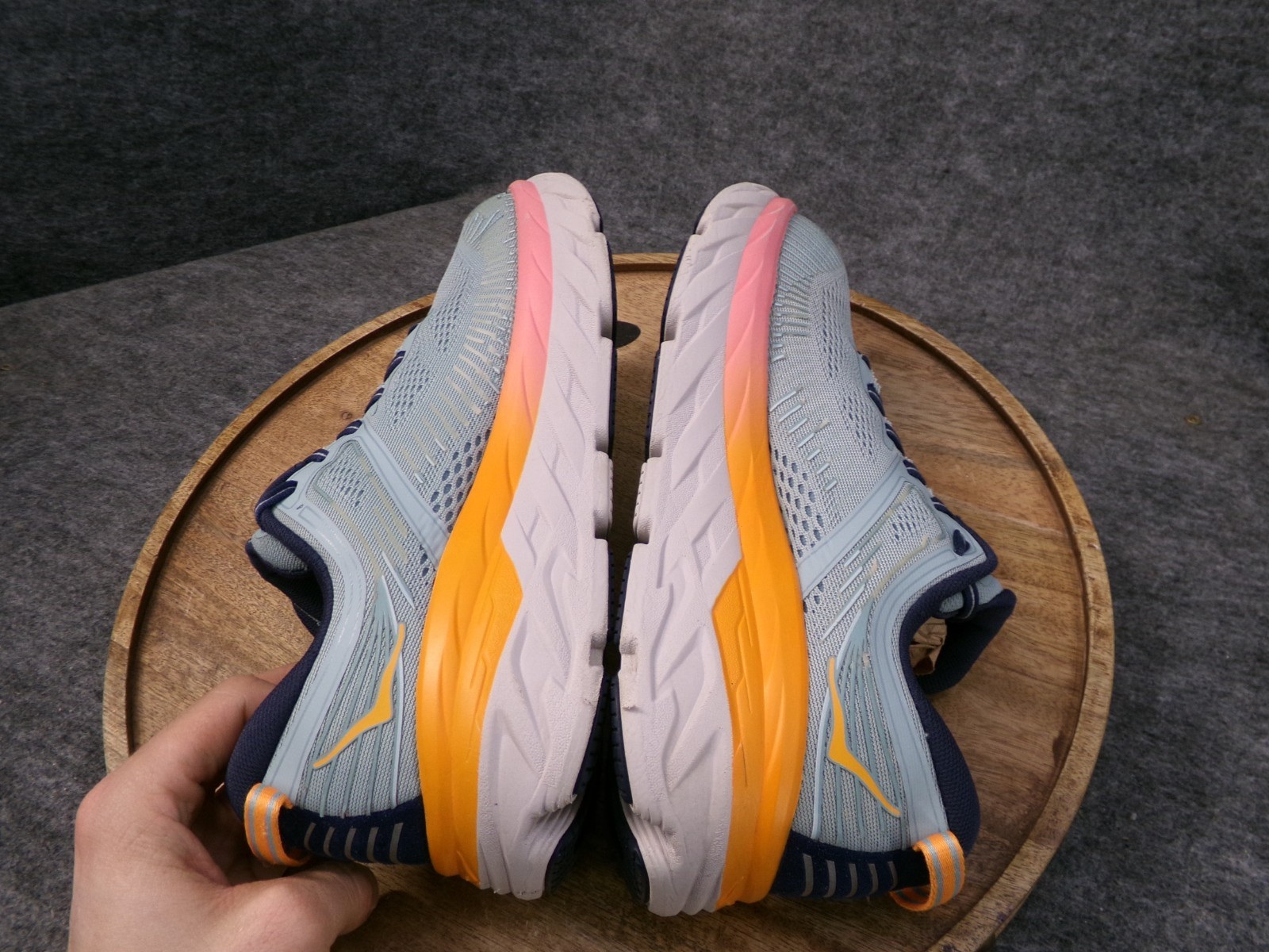 Hoka One One Bondi 7 Womens Size 9.5 D 1110531 BHBI Blue Running Shoes Sneakers thumbnail 6