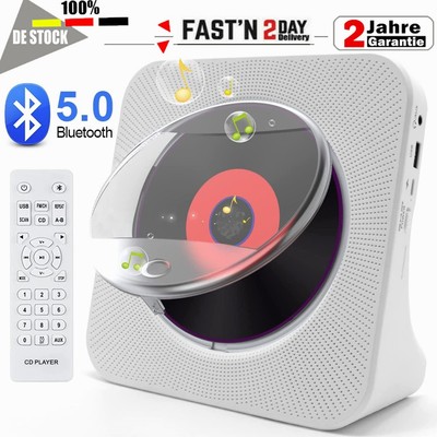 MINI Tragbarer MP3 CD Player Micro USB Betrieb Bluetooth Musik Spieler Desktop
