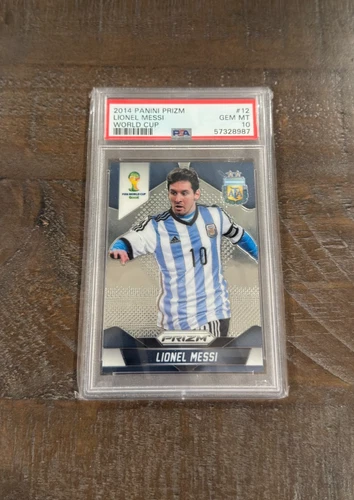 2014 Panini Prizm World Cup Lionel Messi PSA 10 Argentina