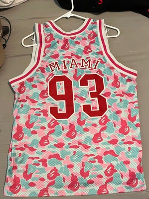 BAPE- A Bathing Ape, Miami Store Exclusive FW/19 Jersey. Pink +
