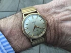 VINTAGE OMEGA SEAMASTER AUTOMATIC 24 JEWELS 9CT GOLD WATCH FULLY WORKING NO RES!