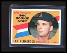 1960  Lou Klimchock - Topps Vintage Sport Magazine Rookie Star #137 KC A's