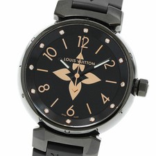 Louis Vuitton Tambour 12P Diamond Quartz Ladies Watch AB+ Used From Japan