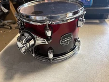 mapex saturn 10 diameter x 7 deep scarlet fade  tom