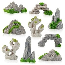FCKLVMC 27 Pcs 9 Styles Zen Garden Accessories, Miniature Rockery Decoration