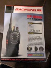 Open Box Baofeng 2 Pack Portable Two Way Radio VHF/UHF FM Transceiver Not Tested