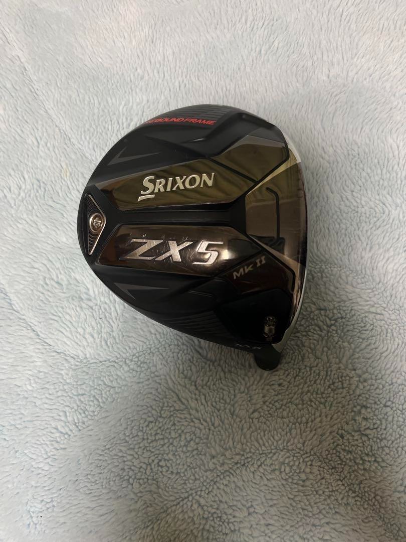 ZX5 MkII 10.5° ヘッドカバー付き SRIXON ドライバー 1W Srixon ZX5 MK2 10.5° Driver Head Only With Head Cover Right