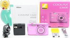 Mint w/ Box Nikon COOLPIX S3600 Pink 20.0MP Digital Camera From JAPAN