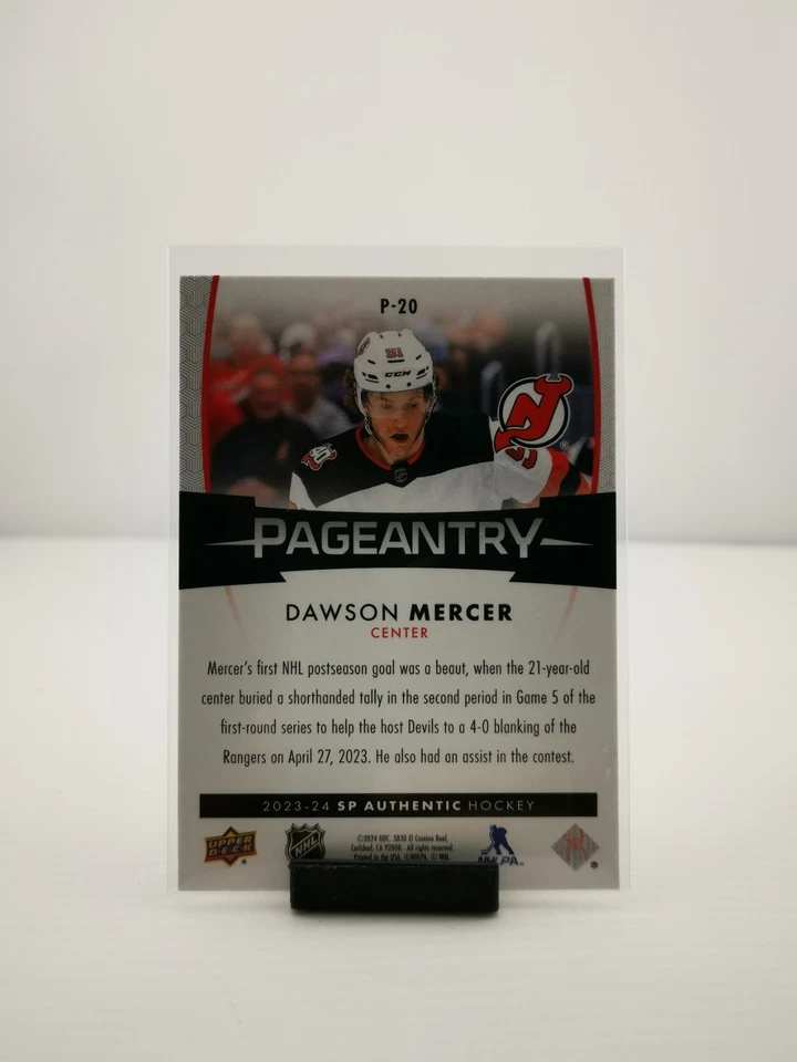 2023-24 SP Authentic Pageantry Dawson Mercer #P-20 - Image 3 of 3