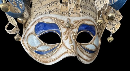 Auténtica Máscara Hecha a Mano Italiana Veneciana Kartaruga Carnaval MardiGras - Imagen 7 de 15