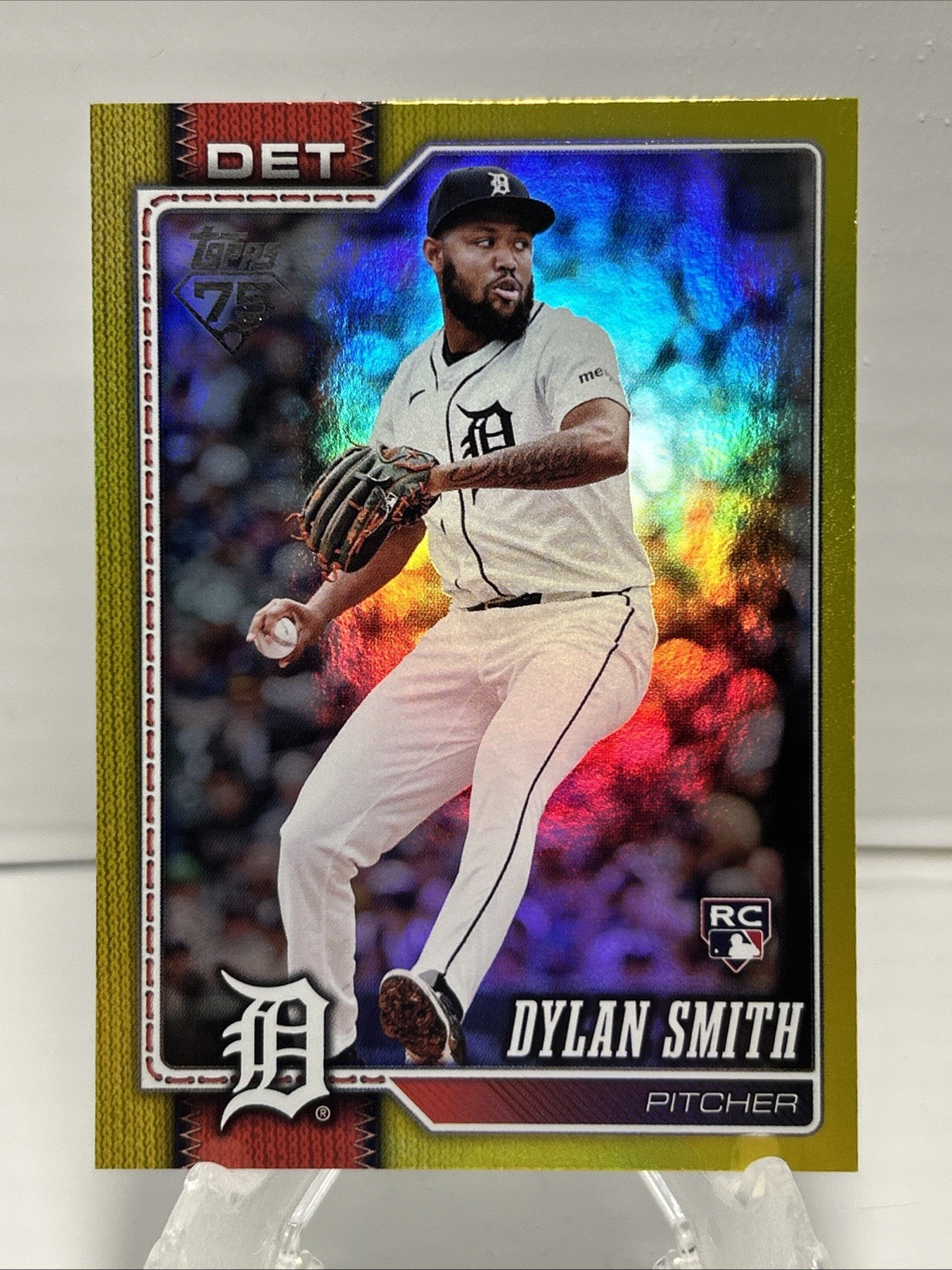 2026 Topps Dylan Smith RC Yellow Rainbow Foil Rookie /399 Tigers #13