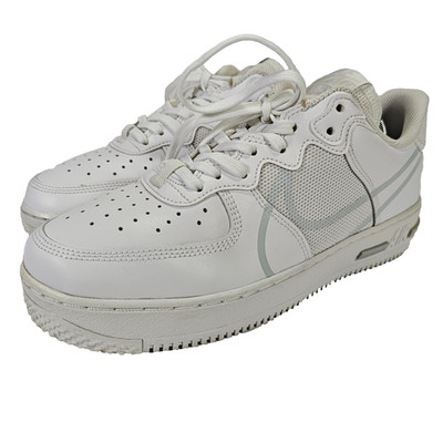 Nike Herren Air Force 1 React White Pure Platinum UK 8 US 9 EU 42,5 CT1020-101