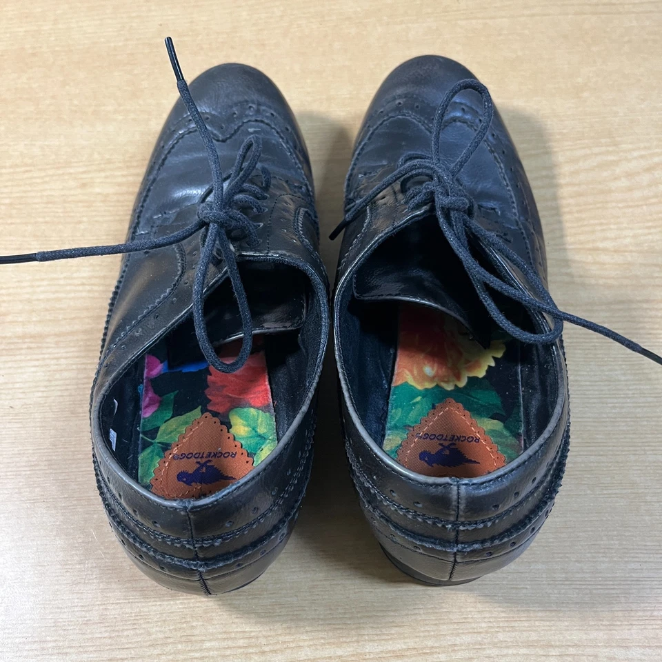 Oxford de cuero negro sintético Rocket Dog Jerome Nightscope para mujer talla 9 Foto 2 de 4