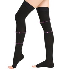 20-30 mmHg Thigh High Compression Stockings for Women