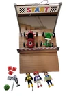 Vtg Playmobil 4141 Go Cart Car Racers Soap box playset