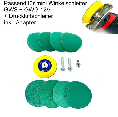 WELLERWERKZEUGE 44tlg 76mm Schleifscheiben Schleifteller SET passendfür Druckluftschleifer roloc