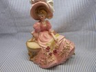 Josef Original Garden Tryst Girl Pink Bonnet & Flowers