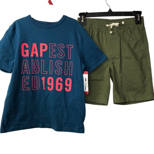 GAP Boy's 2-Piece Short Sleeve T-Shirt & Shorts Outfit Set SZ 8 NWT - Picture 8 of 12
