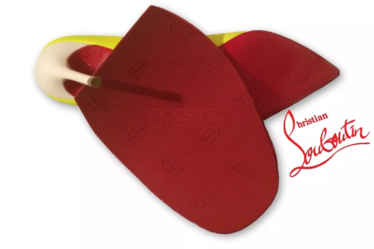 Christian Louboutin Designer Replacement Red Stick to Soles 1mm Max Grip Soles