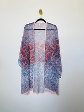Victoria s Secret Floral Kimono Open Front Robe Size M/L