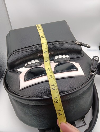 Karl Lagerfeld Maybelle Black Backpack Bag MSRP $198 - Picture 9 of 11