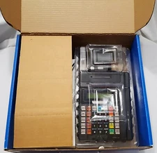 Refurbished Hypercom T7P Credit Card Machine with Power Supply In POS Box.