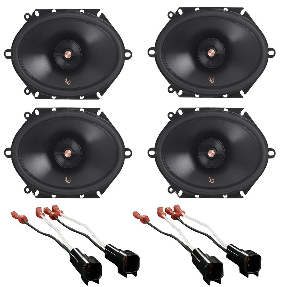 4)Infinity PR8612cf 6x8" (5x7") Speakers For 2001-2010 Ford Escape, Mustang - Image 2 of 4