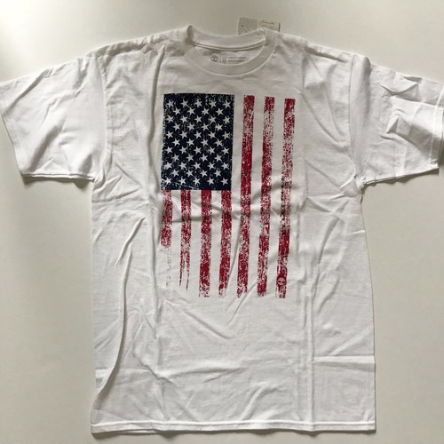 NWT Timberland Men's USA Patriotic Flag Graphic Crew Neck T-Shirt Cotton Tee - 第 19/24 張圖片