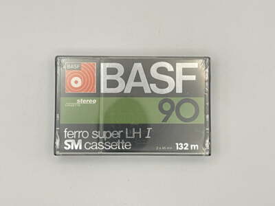 BASF Ferro Super LH I 90 SM Kassette 132m Leere Audio Kassette Neu OVP - 90min.