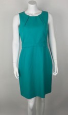 Elie Tahari Women’s Dress Sleeveless Blue-Green Seafoam Teal Work Career 