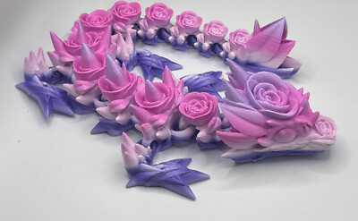 3D Printed Authorized Flexi Cinderwing3D Articulated Baby Rose Dragon Valentine