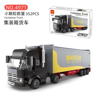 WANGE Kinder Container LKW Baustein Set