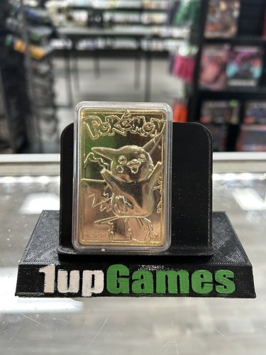 1999 Pikachu Pokemon 24K Gold Plated Trading card Limited Edition Burger King - Picture 2 of 2