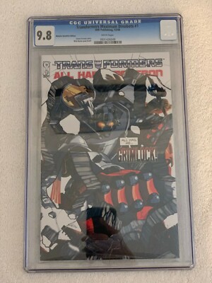 IDW TRANSFORMERS MAXIMUM DINOBOTS #1 GRIMLOCK COVER CGC 9.8 RI RETAIL INCENTIVE
