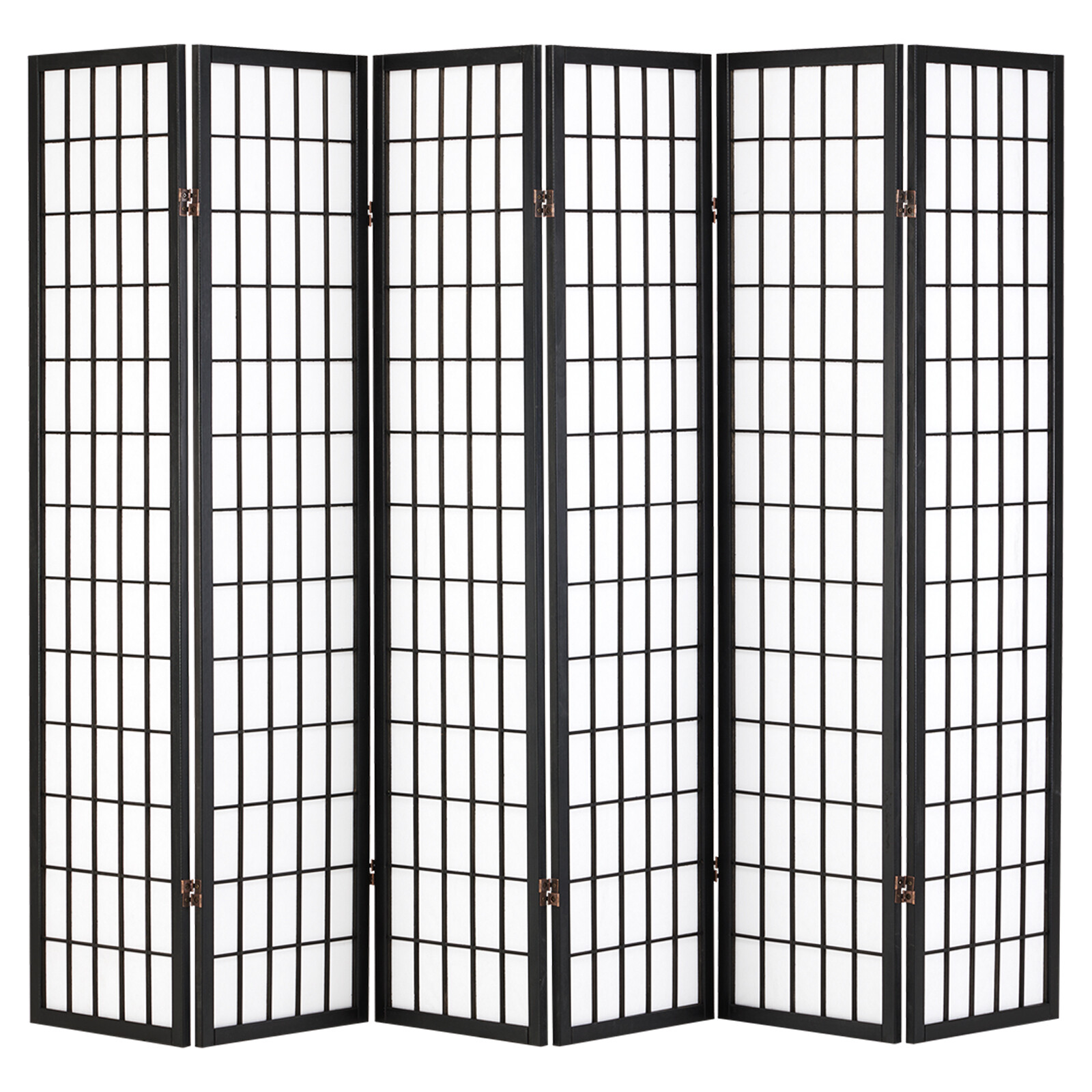 Hartleys 6 Panel Japanese Room Divider Shoji Privacy Screen/Partition