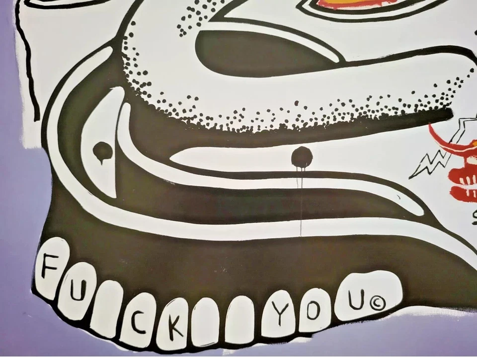 BASQUIAT x WARHOL - CARTEL DE EXPOSICIÓN ORIGINAL - TAMAÑO 17,8" X 23,7" - 1997 Foto 3 de 3