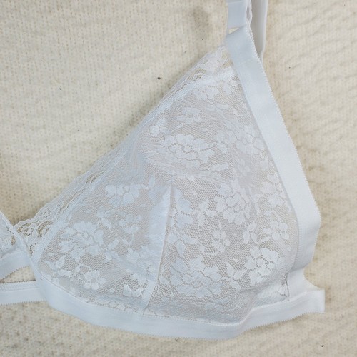 Empire Intimates Brief Panties And Bra Set 4X White Plus Size Drag White Vintage - Picture 5 of 13