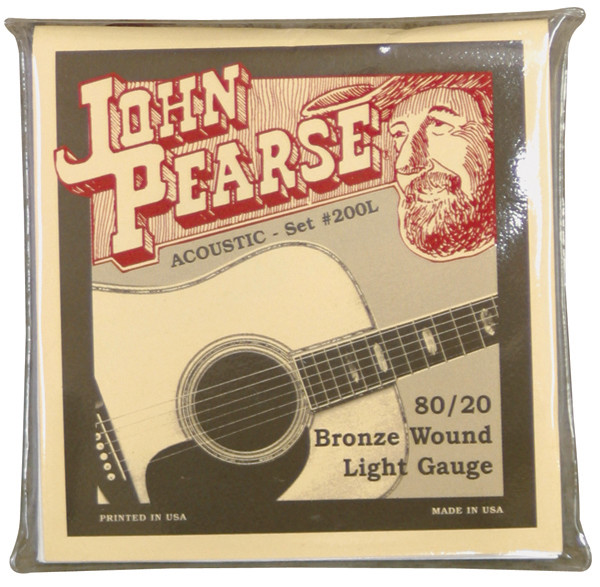 John Pearse P200l Bronze Acoustic Guitar Strings Light for sale online