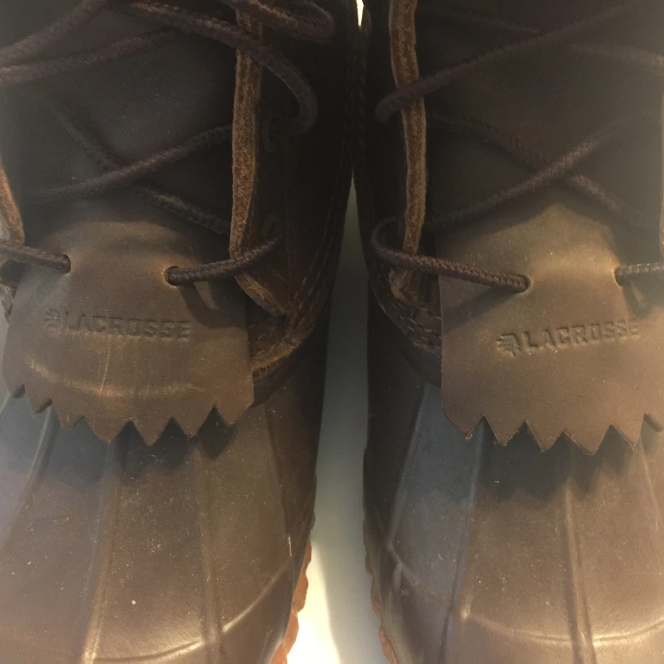 Botas de Caza Impermeables LaCrosse Uplander 10" Cuero y Goma Marrón Para Hombre 7 Foto 3 de 4