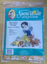 New Disney  SNOW WHITE AND FOREST FRIENDS  Counted Cross Stitch Kit Sealed