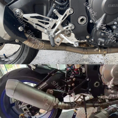 YZF-R1/R1M Racing mid pipe マフラー For Yamaha YZF R1 R1M 2015-2024 MT-10 15-2021 Exhaust Mid