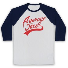 AVERAGE JOE'S GYM DODGEBALL UNOFFICIAL BALL DODGE FILM 3/4 SLEEVE BASEBALL TEE