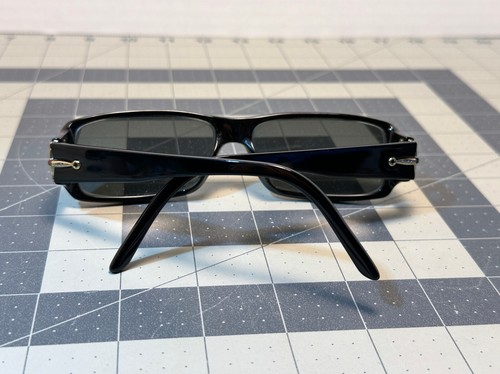 GUCCI 1524 584 Vintage Black Unisex Eyeglasses Italy 56-13-135 - FRAME ONLY - 第 12/13 張圖片