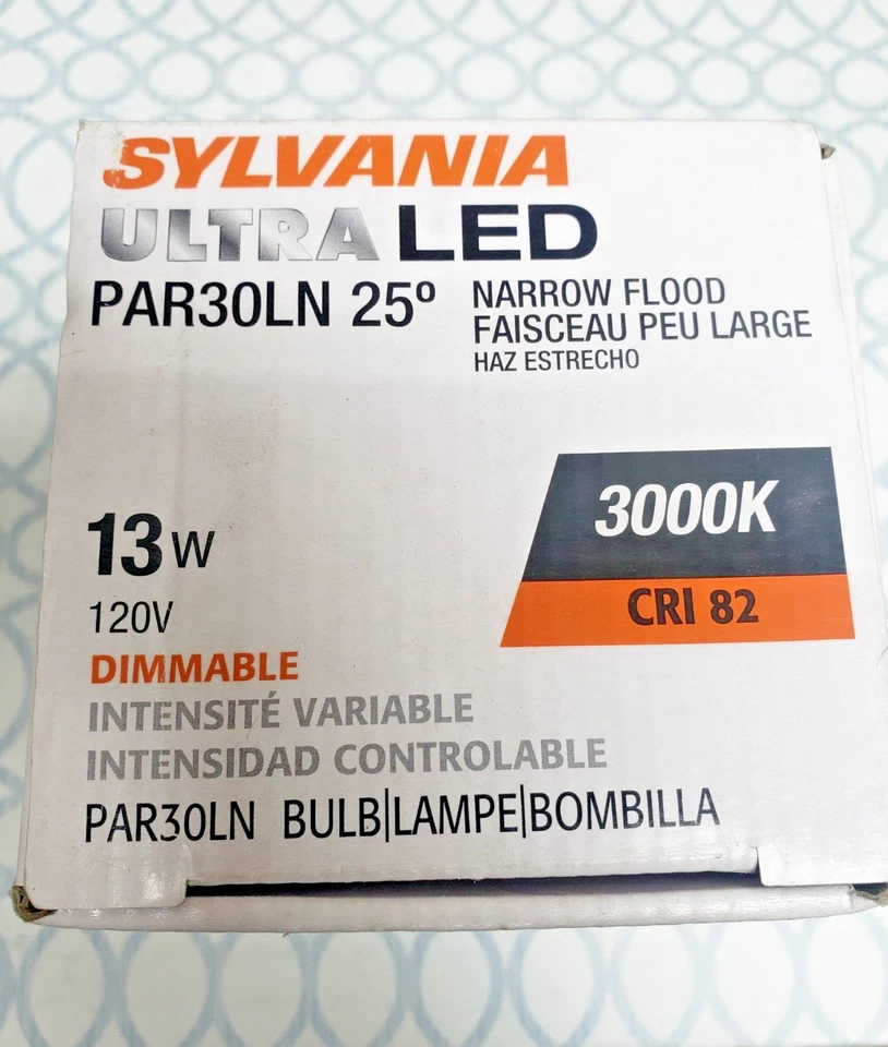 (BOX OF 6) SYLVANIA ULTRA LED DIMMABLE PAR30LN NARROW FLOOD 13W 120V 3000K - Image 4 of 4