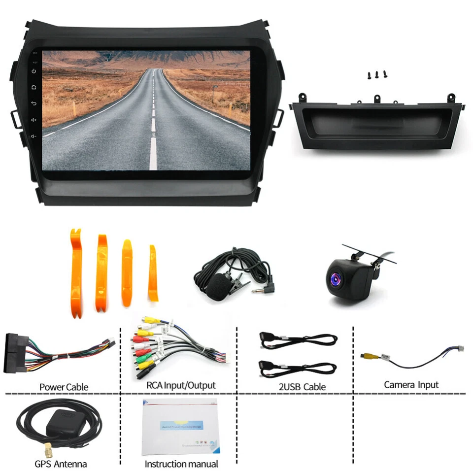 CARPLAY CAR RADIO GPS STEREO NAVI FM FOR HYUNDAI SANTA FE SPORT IX45 2013-2018 - Image 2 of 4