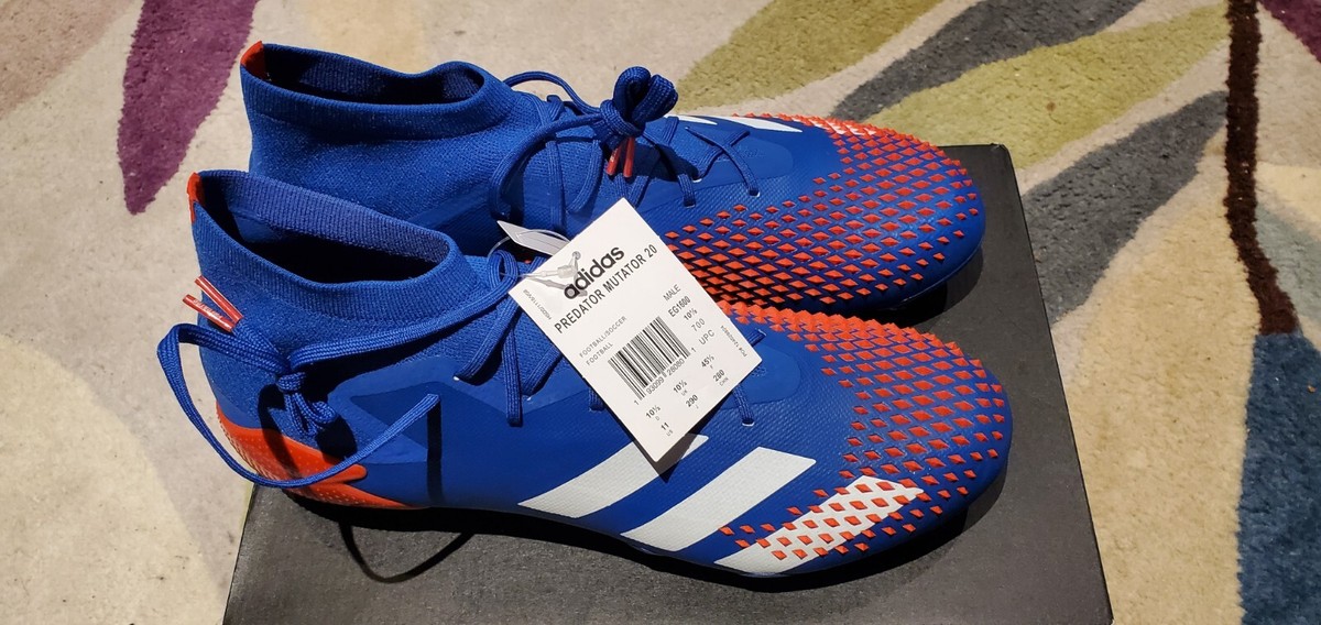 Adidas Predator Mutator 20.1 FG Soccer Cleat Blue /Red Mens 