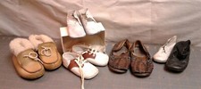 4 Pairs of Baby and Children Shoes Saddle, Moccasins, Hirachis, Mrs. Days Ideal
