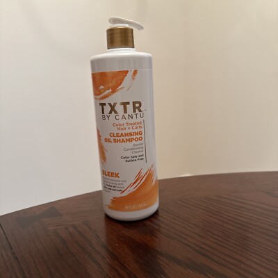 Cantu Txtr By Sleek Color Treated Hair + Curls Cleansing Oil Shampoo - 16 Fl...