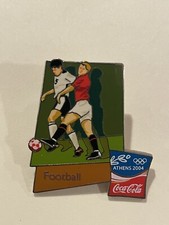ATHENS 2004 OLYMPICS Coca Cola Sponsor Football Soccer Pin Limited Edition Rare